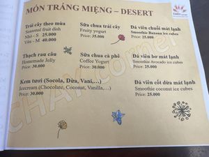 Menú   at Chay Corner  in Hoi An