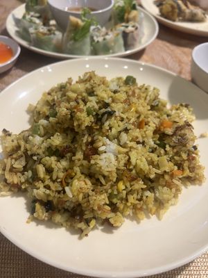 Fried seaweed rice   at Chay Corner  in Hoi An