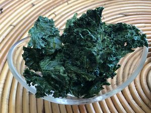 Kale chips  at Seven Wellness Center in Abu Dhabi