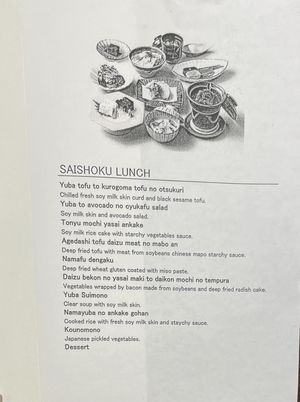 One set vegetarian menu   at Umenohana Ginza Namiki Dori-Shop in Tokyo