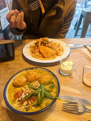 Delicious Butternut Lentil & Spinach Stew! at Arancini Brothers - Dalston Junction in East London
