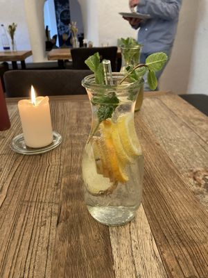 Gartenwasser  at Schlossgarten Café Restaurant Bar in Murnau