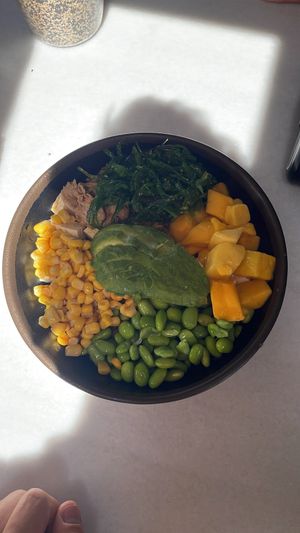 Poke con quinoa, heura y tofu  at Tasty Poke in Malaga