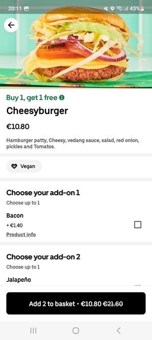  at Vedang Green Burger - Belgisches Viertel in Cologne