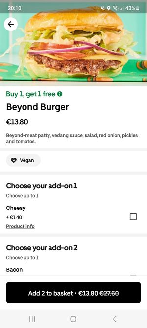  at Vedang Green Burger - Belgisches Viertel in Cologne