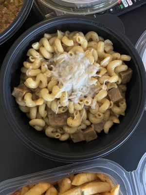 mac and cheese + seitan  at Ollie's Madison in Fitchburg