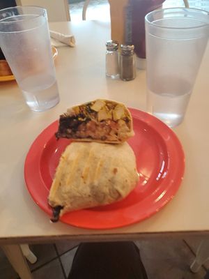 Breakfast burrito  at devil's lettuce in Richmond