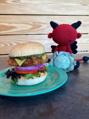 Fried Tofu Sando (special) at devil's lettuce in Richmond