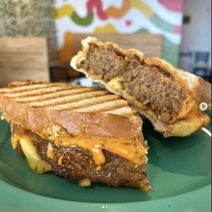 Ma's Meatloaf Melt (vegan) at devil's lettuce in Richmond