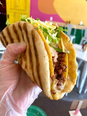 cheesy gordita crunch (special Taco Hell menu) at devil's lettuce in Richmond
