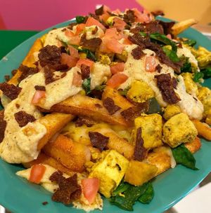 Vegan Florentine Fries at devil's lettuce in Richmond