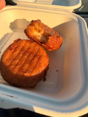 apple butter fried oreos!  at devil's lettuce in Richmond