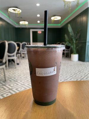 Coco latte  at Green Papaya in Dallas