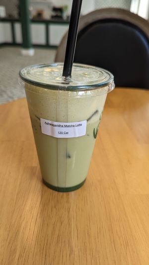 Lattes are great here at Green Papaya in Dallas