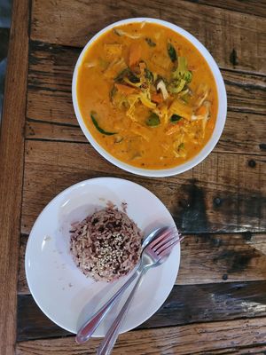 Penag curry at La Carotte Qui Rit in Surat Thani