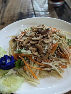 Mango Salad at La Carotte Qui Rit in Surat Thani