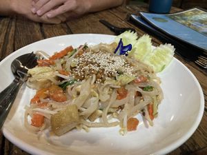 Pad Thai (nice but not in classic style)  at La Carotte Qui Rit in Surat Thani