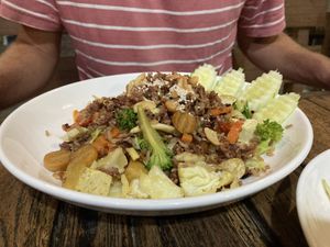 Curry Fried rice (a bit bland)   at La Carotte Qui Rit in Surat Thani