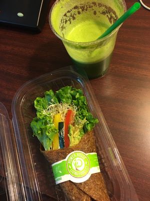 Sweet onion wrap at Power House Living Foods in Nanaimo