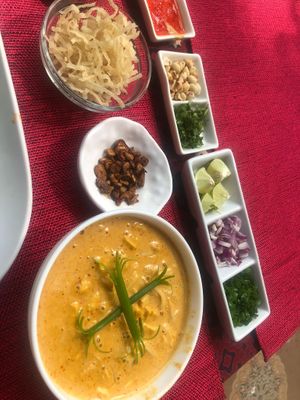 khow seuy with noodles at The Thai Vegan Kitchen in Karnataka
