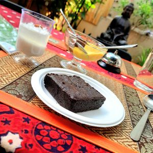Brownie at The Thai Vegan Kitchen in Karnataka
