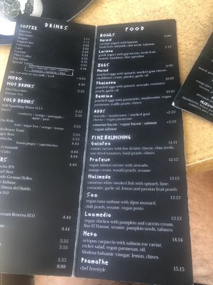   at Triton's Coffee Lab in Fuerteventura