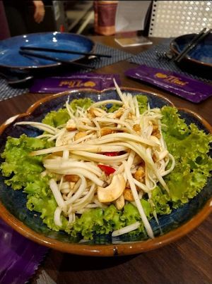 Vegan papaya salad at Rak Thai Royal Thai Cuisine in Ho Chi Minh City