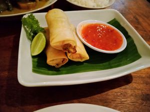 Lumpia (Spring rolls) at Healthy Warung in Gianyar