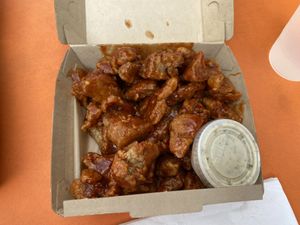 Vegan Thai Chili BBQ Wings (“Secret Menu Jawn”). at Tattooed Mom in Philadelphia