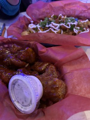 Wings and Kimchi Friesd  at Tattooed Mom in Philadelphia