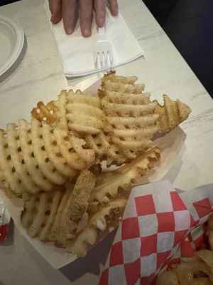 Waffle fries   at Tattooed Mom in Philadelphia