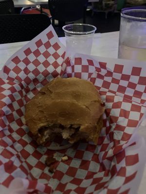 Bad photo of vegan Nashville hot!  at Tattooed Mom in Philadelphia