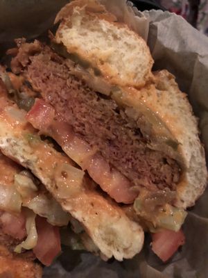 Beyond meat burger! at Tattooed Mom in Philadelphia