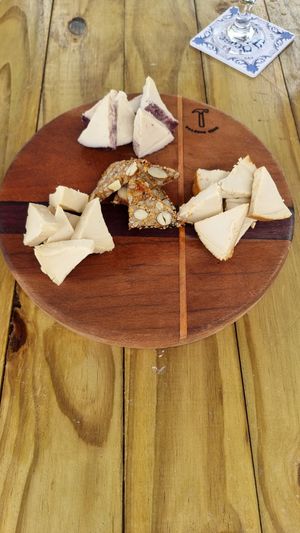 Vegan cheese at Valvas Cozinha Intuitiva in Florianopolis