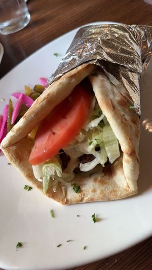 Falafel wrap  at Aladin Mediterranean Kitchen in Fredericksburg