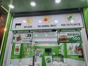 Front door at Mister Veg in New Delhi