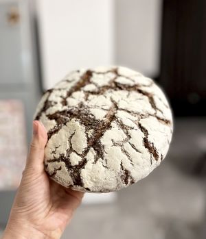 Tourte de seigle rye bread, vegan at Baguette & Co. in Yerevan