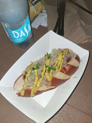 Pretend you can see the sausage at Walt Disney World - B.B. Wolf's Sausage Co - Kiosk in Lake Buena Vista