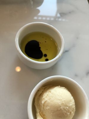 Bread Service: Balsamic Oil and Vegan Butter  at Cítricos in Bay Lake