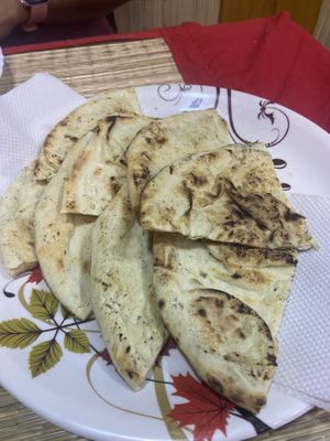 Vegan naan  at Shankara Vegis in Agra