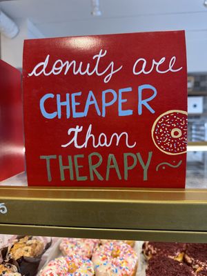 Love the signs - so true  at bloomer's in Burlington