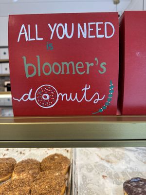 Love the signs  at bloomer's in Burlington