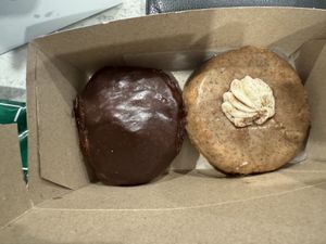Boston Cream and Tiramisu Donuts  at bloomer's in Burlington