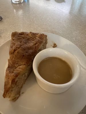 Apple cake with caramel sauce   at Anokhi Cafe in Jaipur