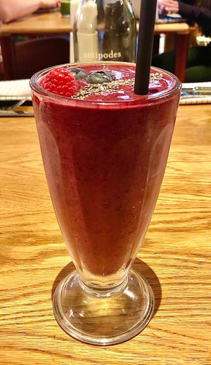 Energy berry smoothie at Casette in Dubai