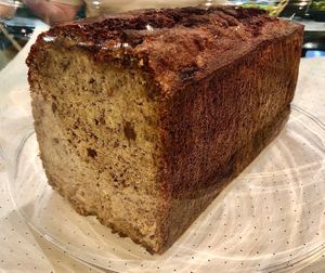 Banana bread at Casette in Dubai