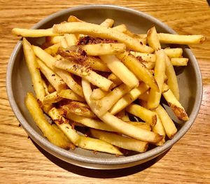 Skinny fries at Casette in Dubai