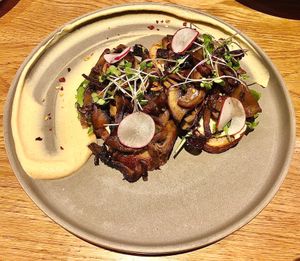 Mushroom tartine  at Casette in Dubai