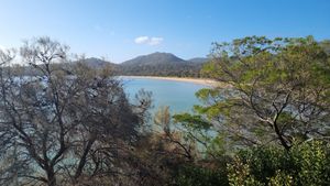The view at Richardson's Bistro in Coles Bay