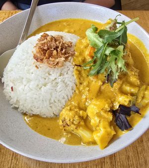 Thai curry at Richardson's Bistro in Coles Bay